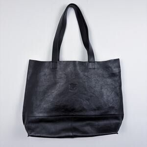 Il Bisonte Valentina Leather Tote Black